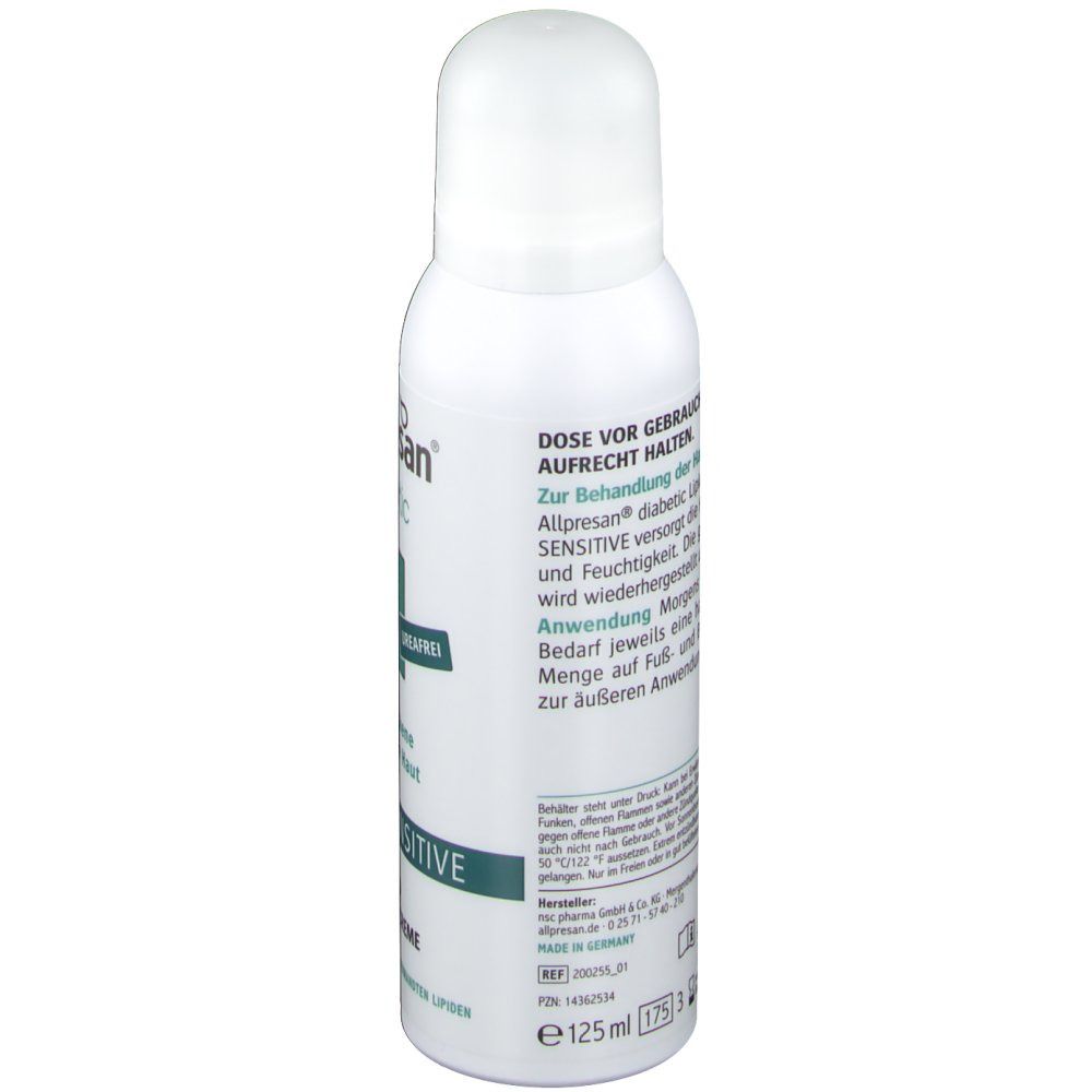 Allpresan® diabetic Lipid Schaum-Creme REPAIR SENSITIVE Sehr trockene und rissige Haut