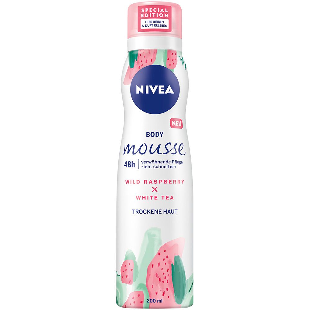 NIVEA® Body Mousse Wild Raspberry & White Tea