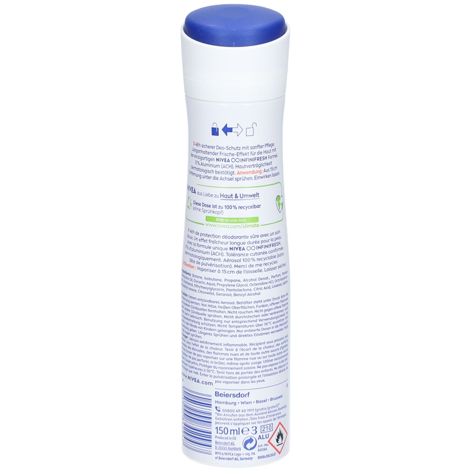 NIVEA Fresh Fruity 0 % Aluminium Déodorant 48H