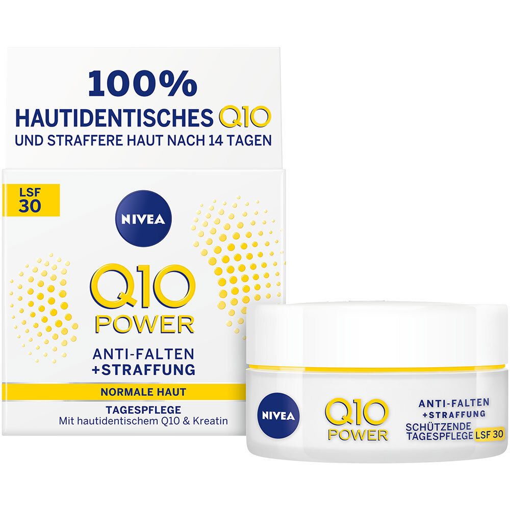 NIVEA® Face Q10 Power Anti Falten+Straffung Schützende Tagespflege LSF30