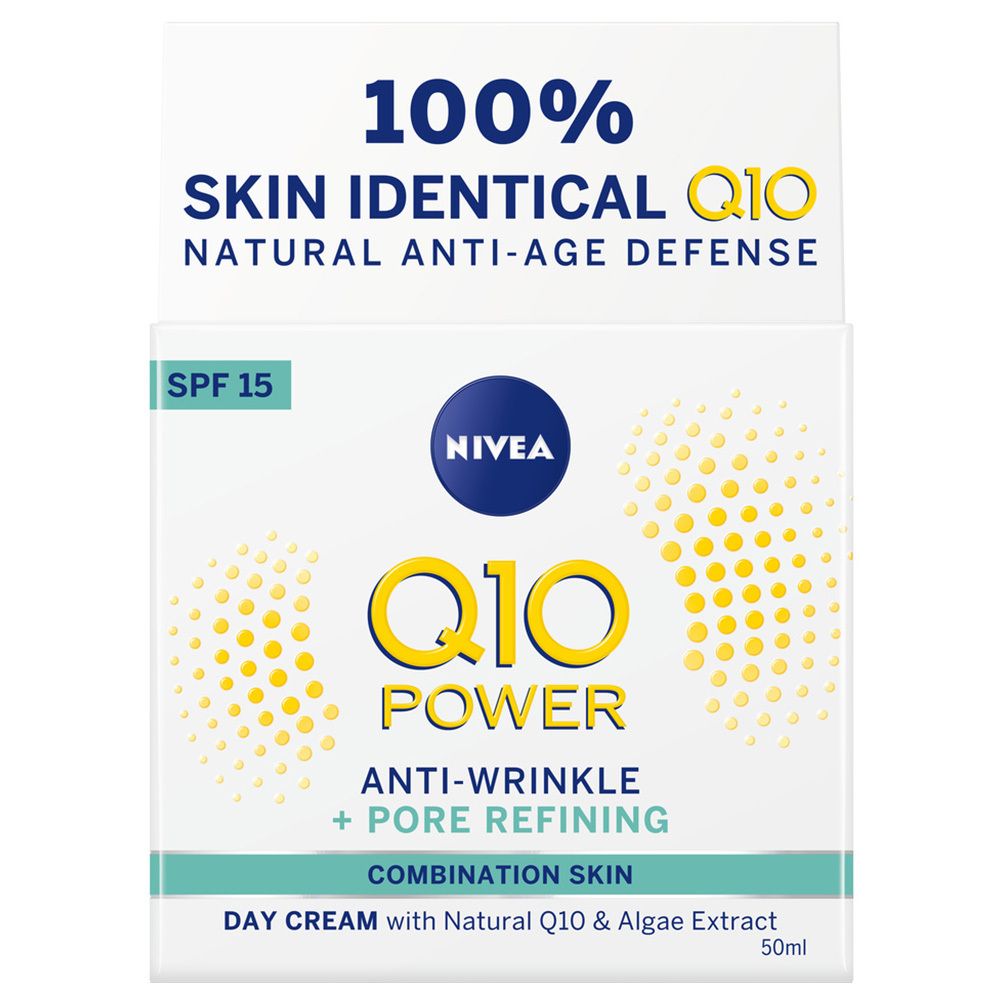 NIVEA® Q10 Power Anti-Rides + Ressserre les pores Soin de jour SPF15