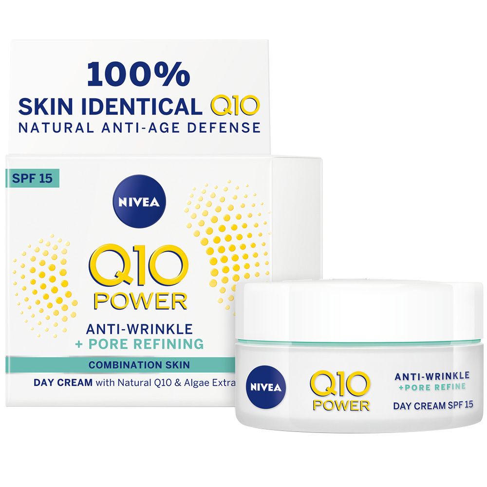 NIVEA® Q10 Power Anti-Rides + Ressserre les pores Soin de jour SPF15