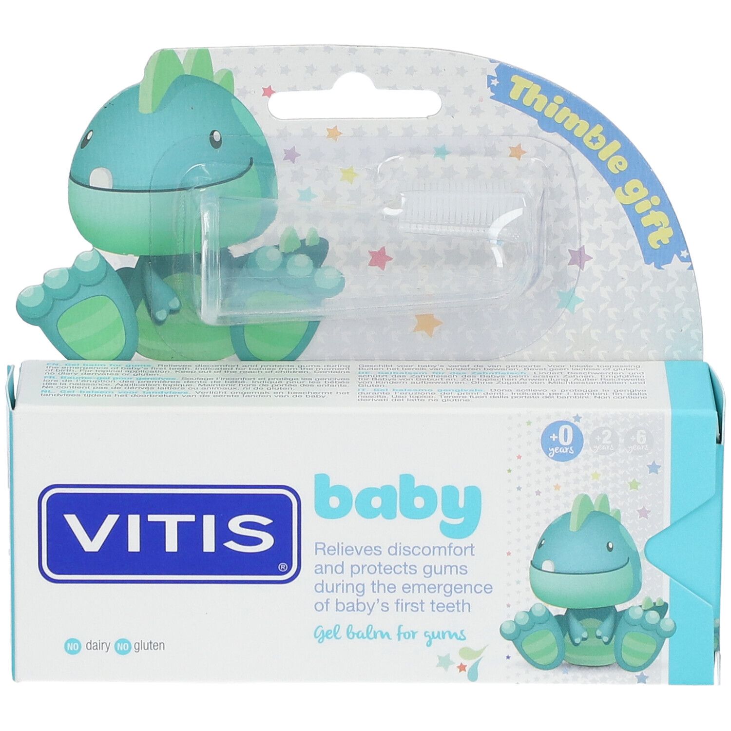 VITIS® Baby Gelbalsam + Fingerzahnbürste