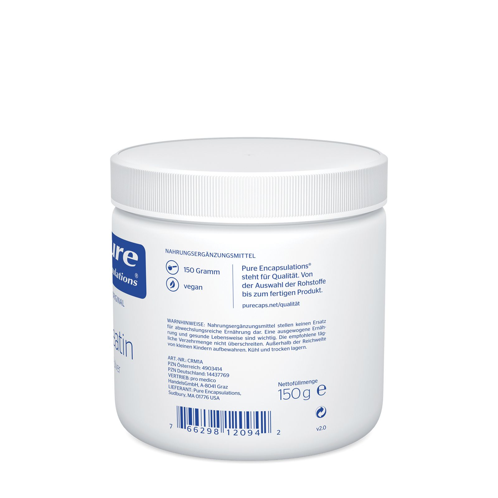 pure encapsulations® Poudre de créatine