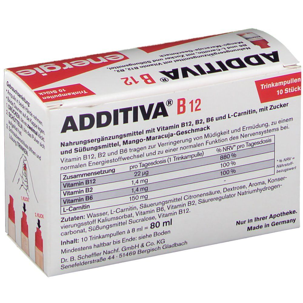 ADDITIVA® Vitamine B12 Ampoules buvables
