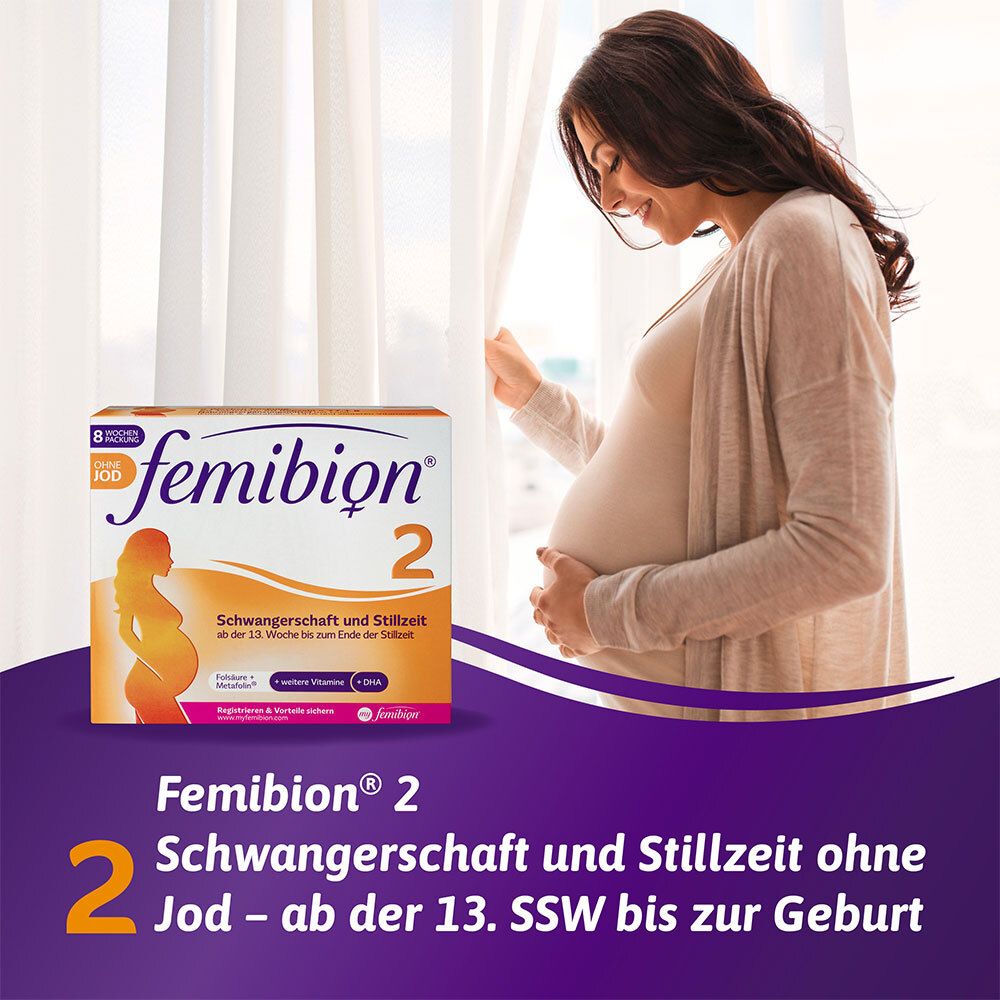 Femibion® 2 Grossesse + allaitement sans iode