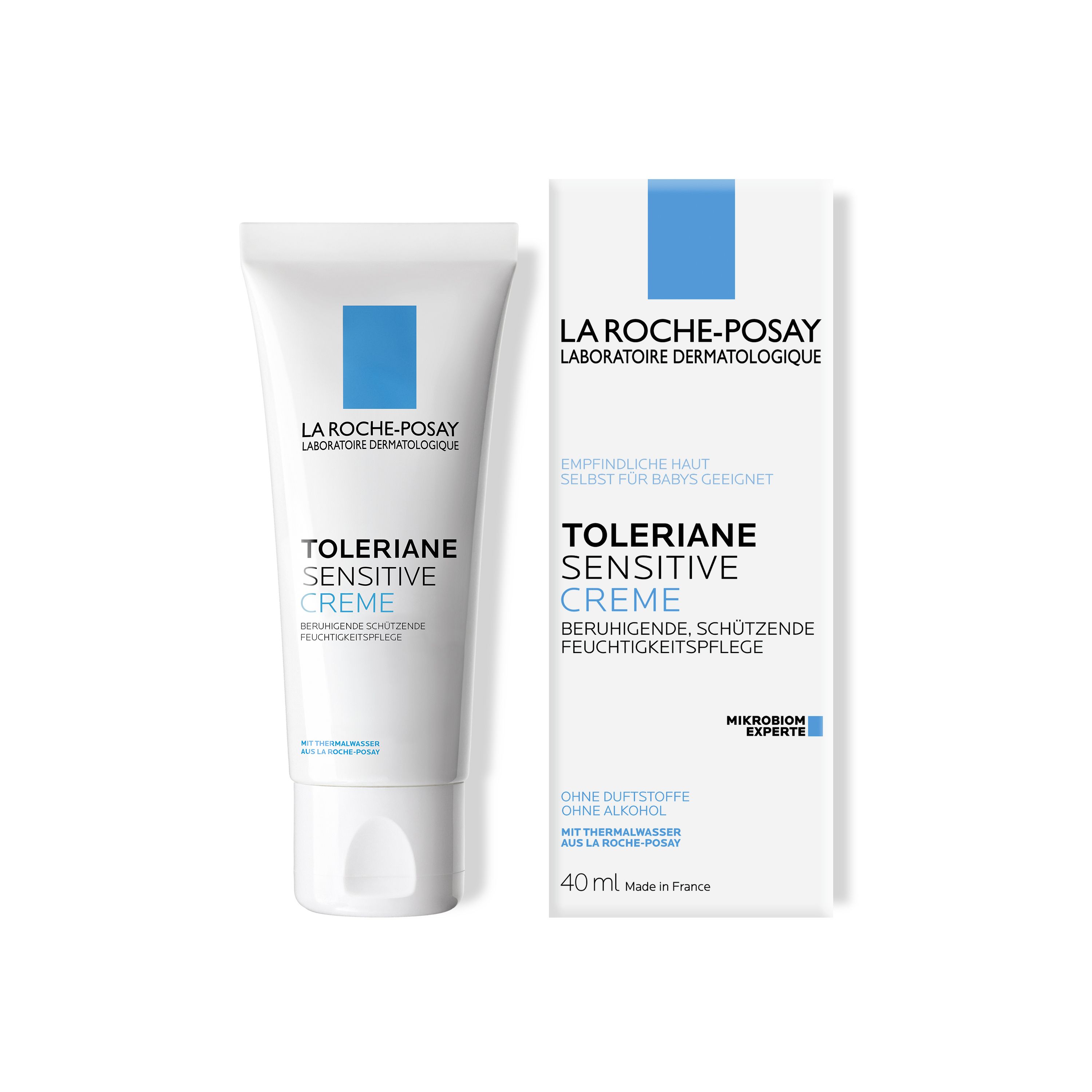 La Roche Posay Toleriane Sensitive Creme, beruhigende und hydratisierende Gesichtscreme für empfindliche Haut