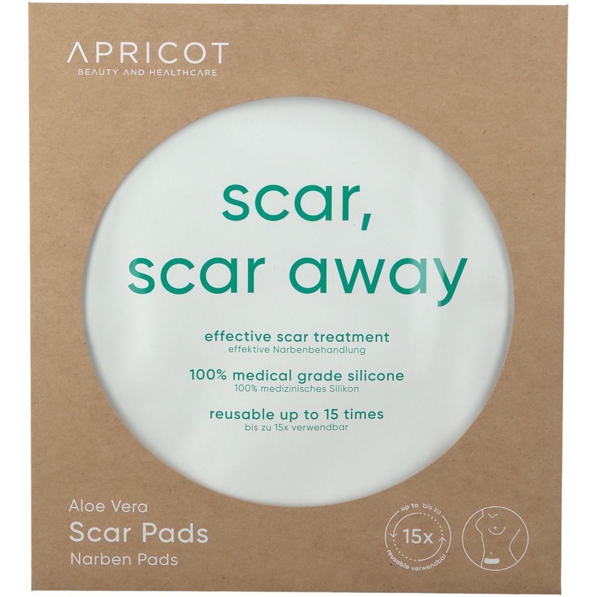 APRICOT Silicon care® Coussinets Narben