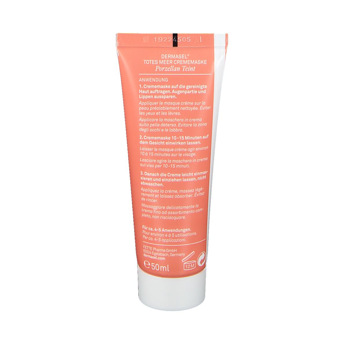 DERMASEL® Totes Meer Maske Porzellan Teint