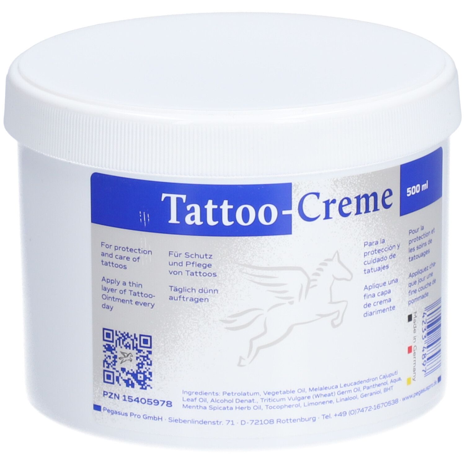 Pegasus Pro Crème tatouage