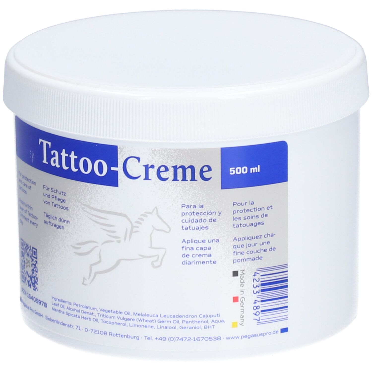 Pegasus Pro Crème tatouage