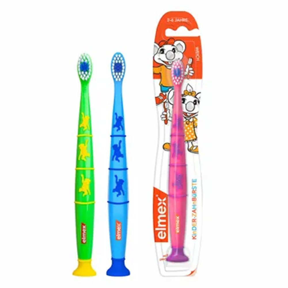 elmex brosse à dents enfants douce pour les enfants de 2 à 6 ans