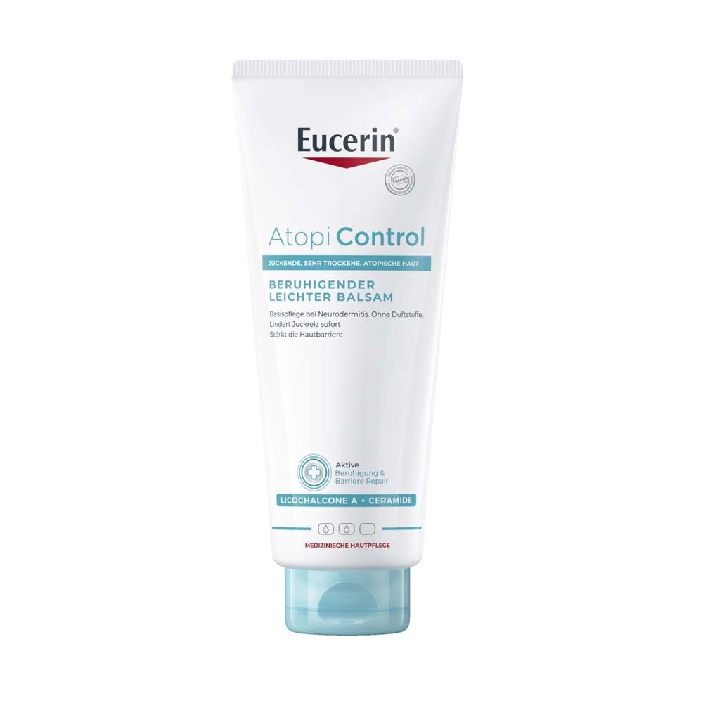 Eucerin® AtopiControl Beruhigender Leichter Balsam – Basispflege für Neurodermitis und sehr trockene Haut