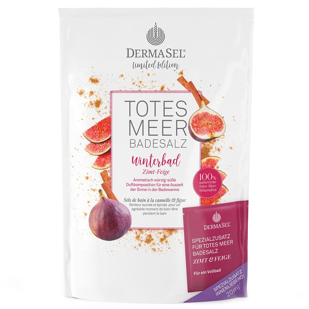 DermaSel® Totes Meer Badesalz Winterbad Feige-Zimt