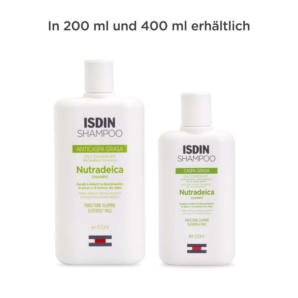 ISDIN Nutradeica® Anti-Schuppen Shampoo bei fettiger Kopfhaut, Juckreiz und seborrhoischer Dermatitis