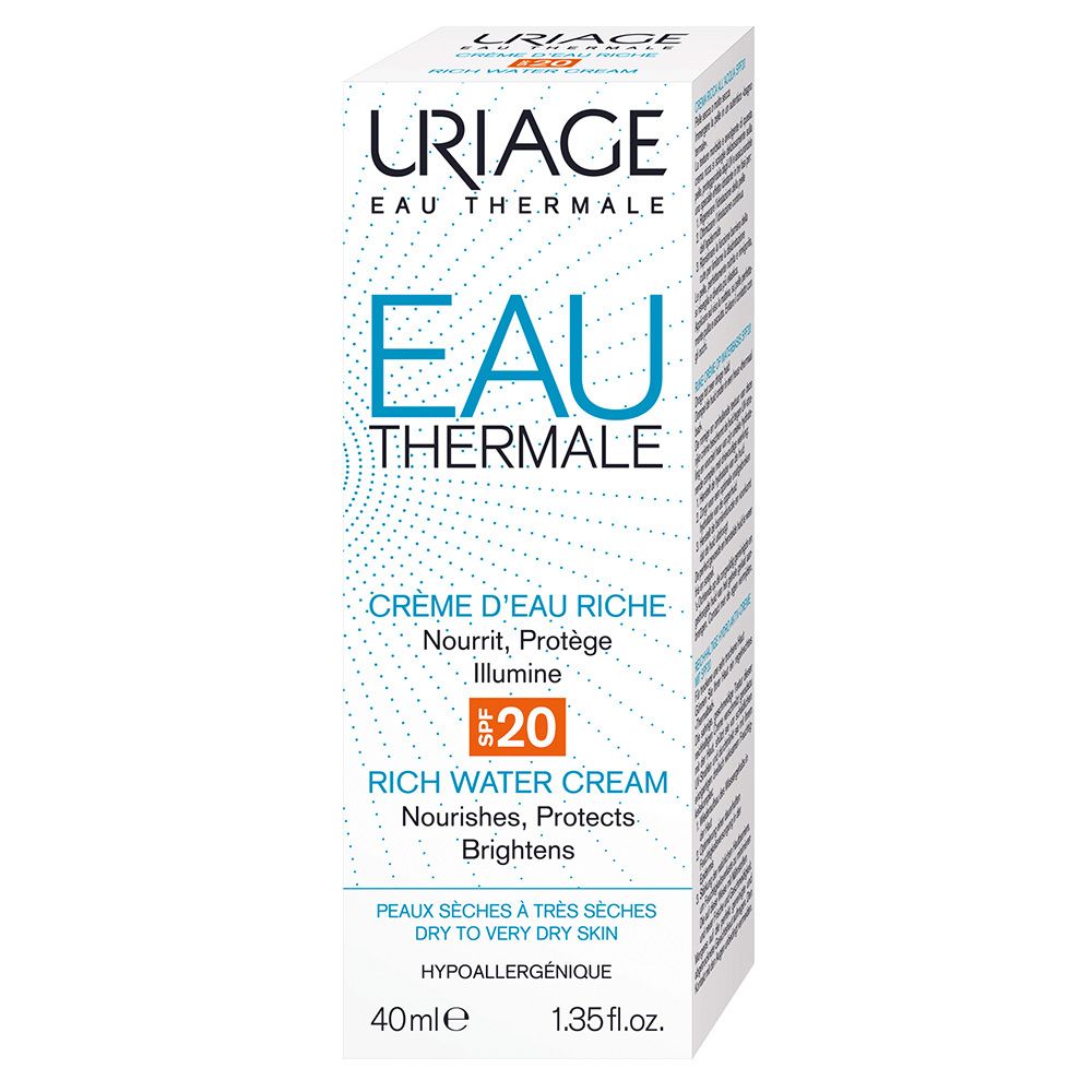Uriage Crème d'eau riche SPF20
