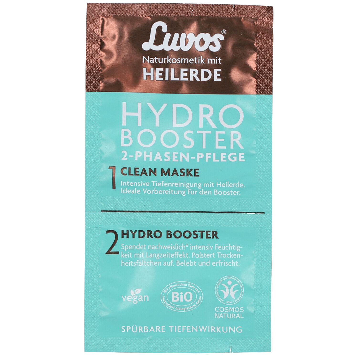 Terre médicinale Luvos Hydro Booster avec masque Clean, soin en 2 phases