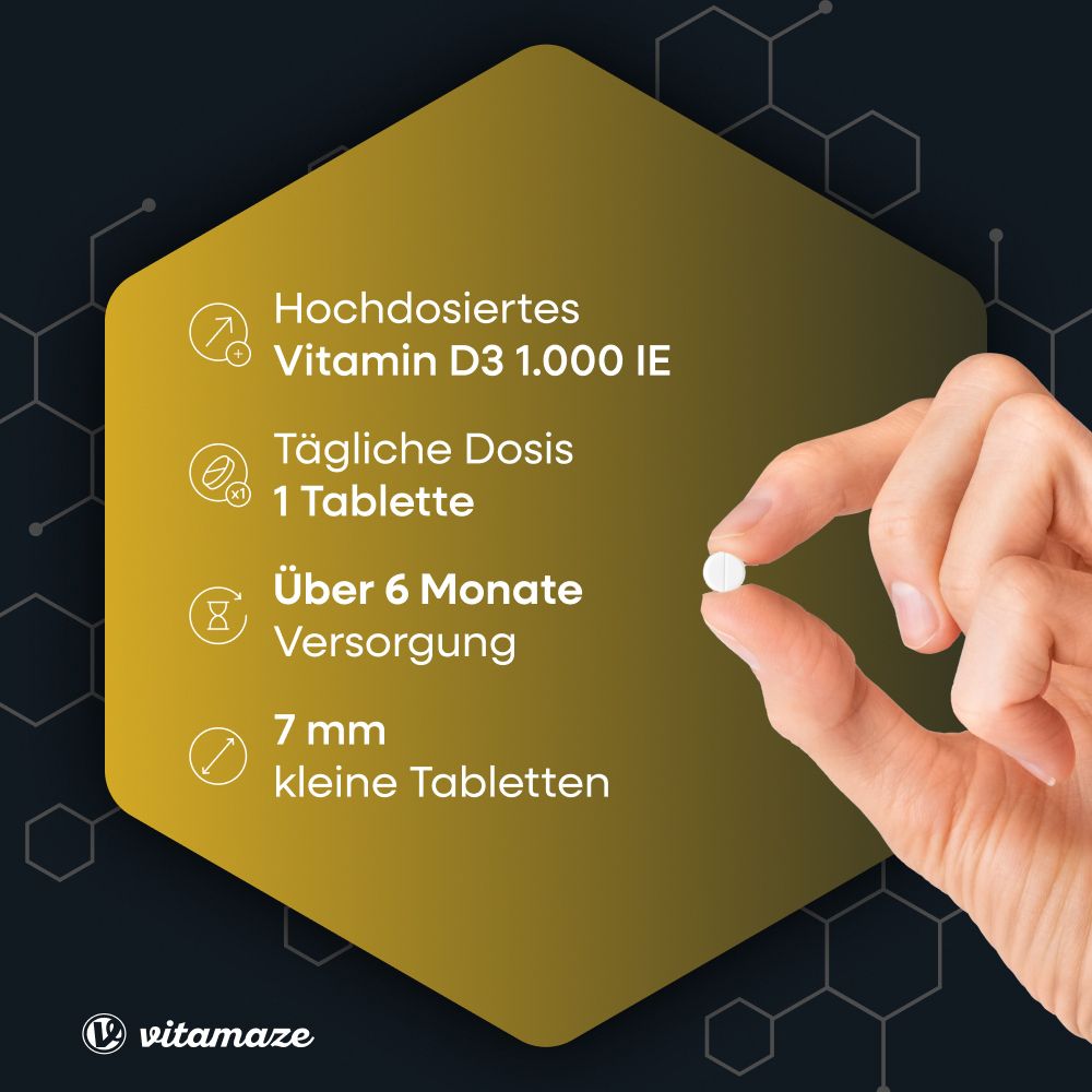 Vitamaze Vitamin D3 1.000 I.E. hochdosiert
