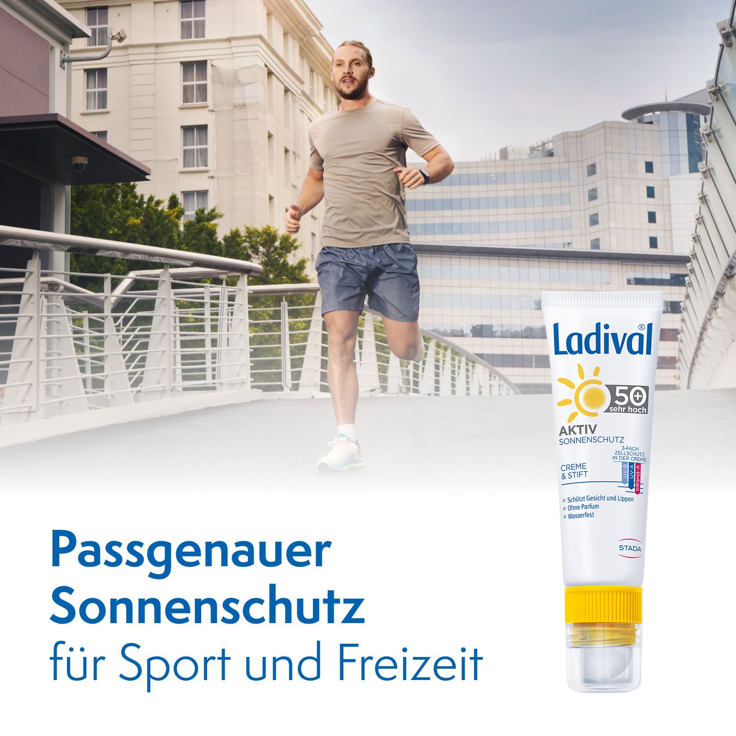 Ladival® Aktiv Creme&Stift 2-in-1 Sonnenschutz LSF 50+