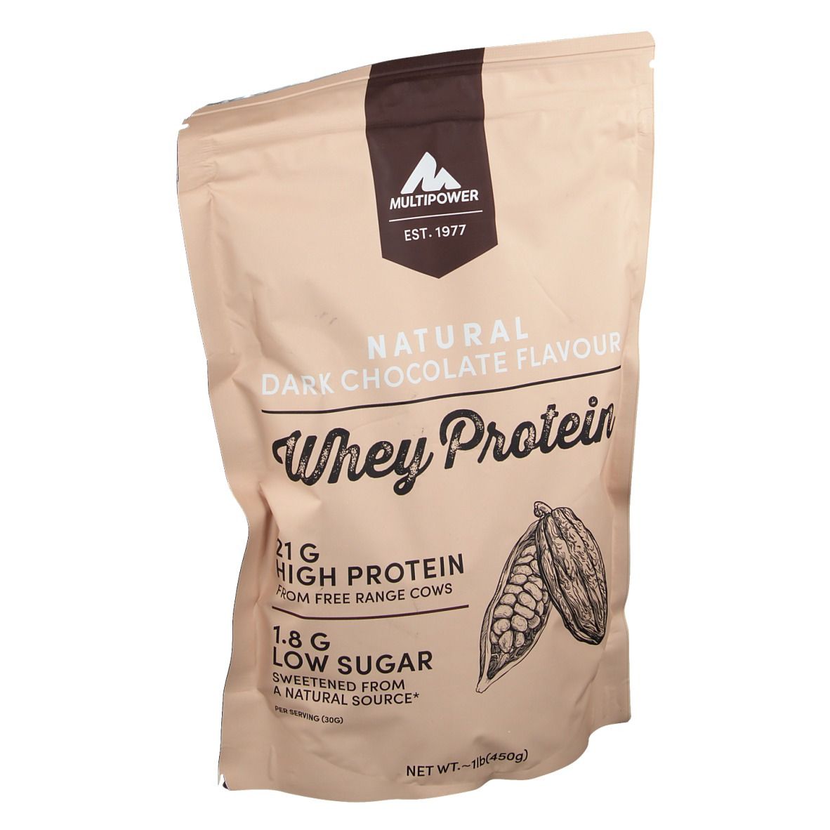Multipower Whey Protein natural, dark Chocolate