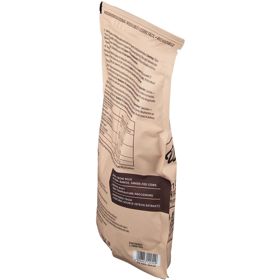 Multipower Whey Protein natural, dark Chocolate