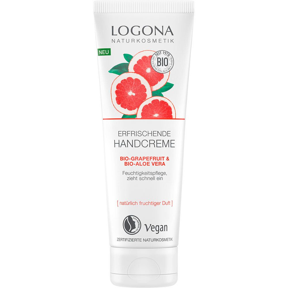 LOGONA erfrischende Handcreme Bio-Grapefruit & Bio-Aloe Vera