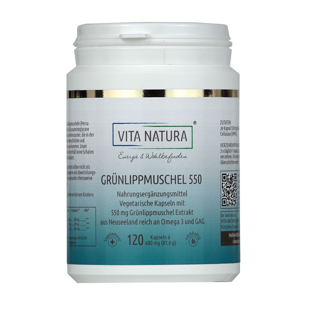 Vita Natura® Moule aux orles verts 550 mg