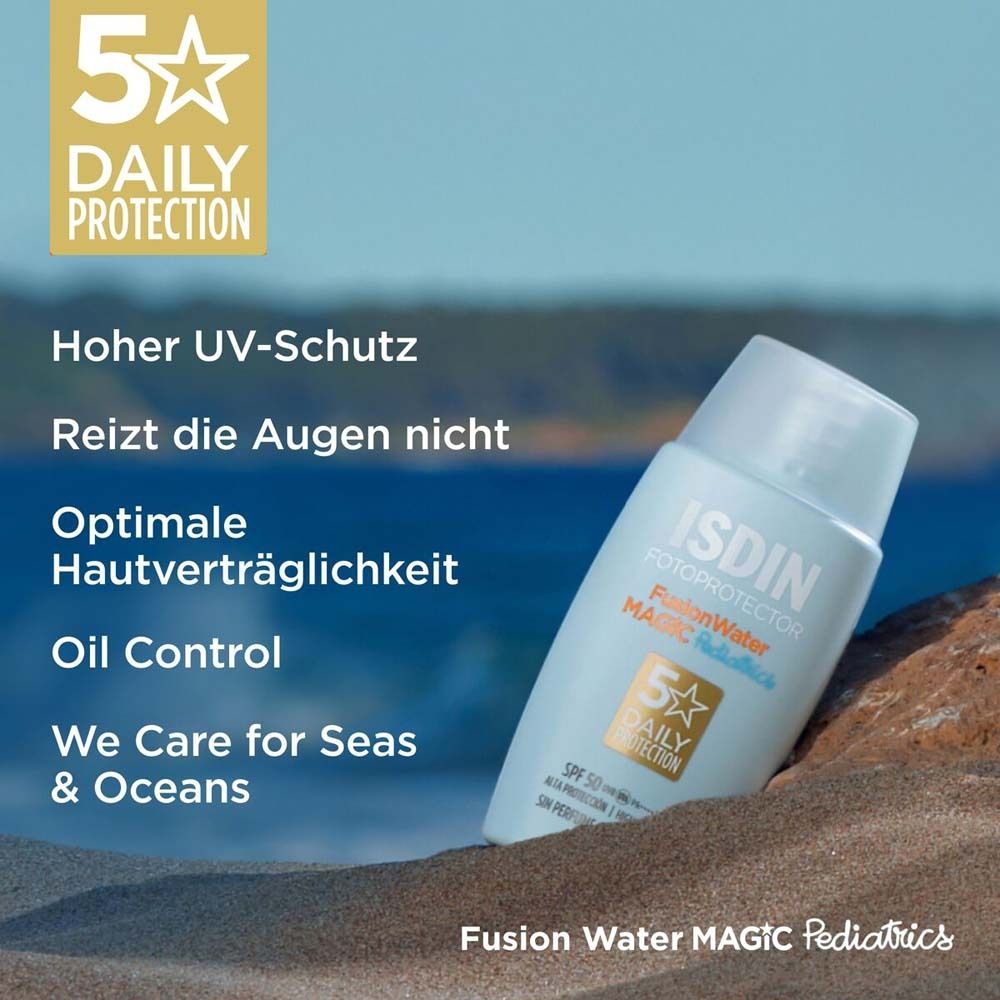 ISDIN Pediatrics FusionWater Magic LSF50 Kinder Sonnencreme für das Gesicht