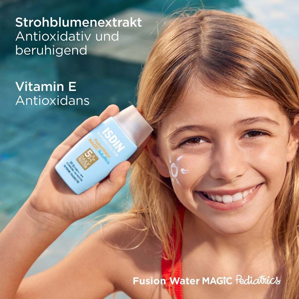 ISDIN Pediatrics FusionWater Magic LSF50 Kinder Sonnencreme für das Gesicht