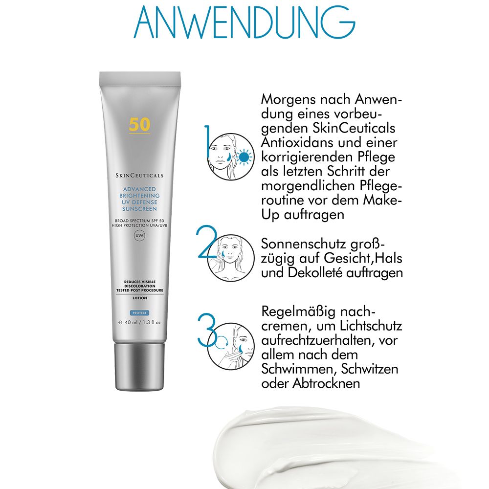 SkinCeuticals ADVANCED BRIGHTENING UV DEFENSE SUNSCREEN LSF 50, Sonnencreme für das Gesicht