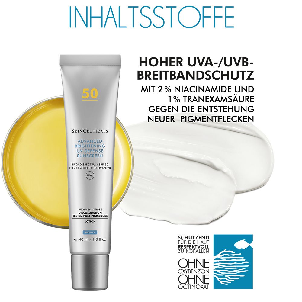 SkinCeuticals ADVANCED BRIGHTENING UV DEFENSE SUNSCREEN LSF 50, Sonnencreme für das Gesicht