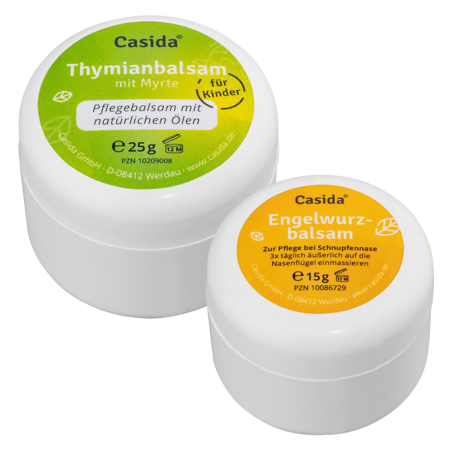 Casida® Engelwurzbalsam + Casida® Thymianbalsam mit Myrte Kinderset