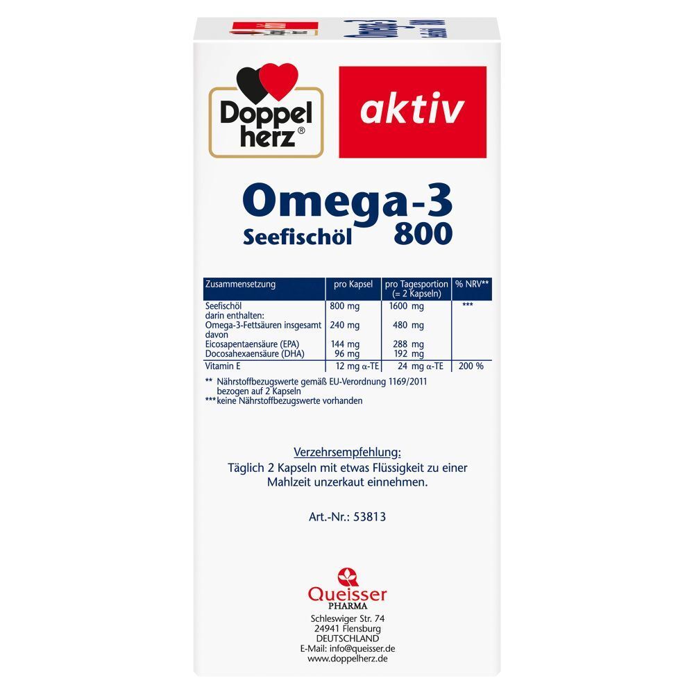 Doppelherz® aktiv Omega-3 Huile poisson 800