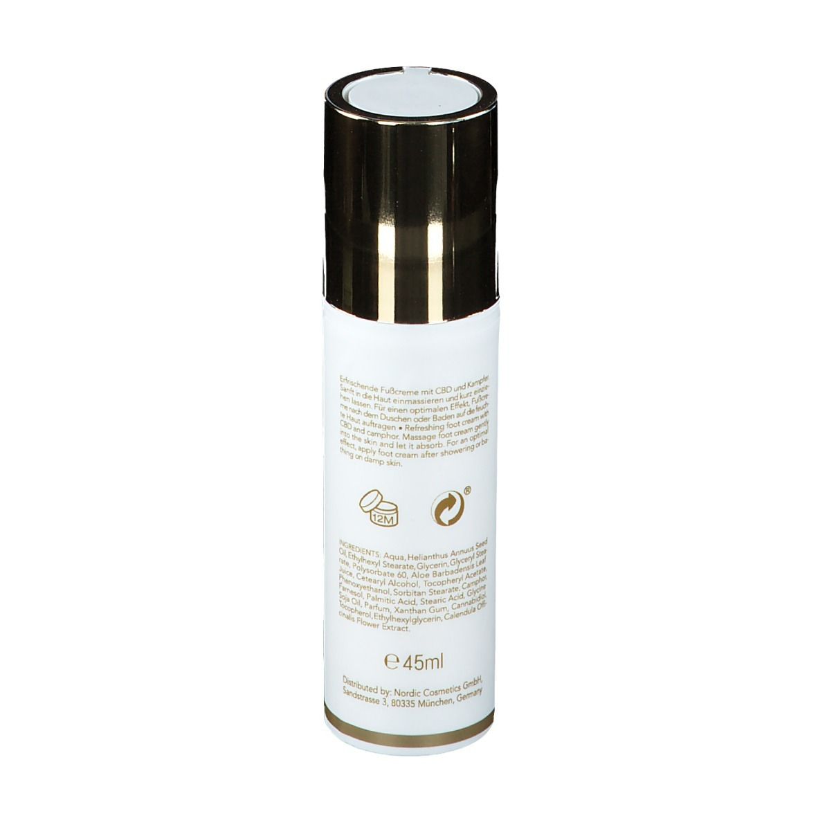 Nordic Cosmetics Fußcreme CBD + Kampfer