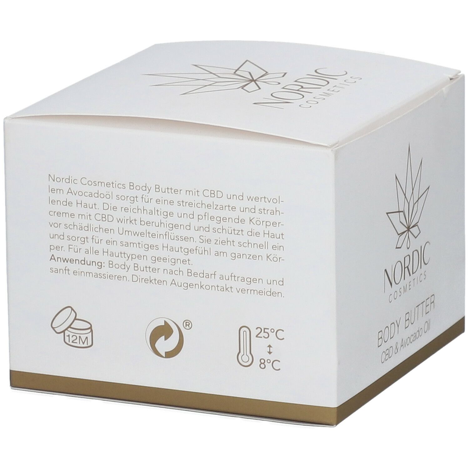 Nordic Cosmetics Body Butter CBD + Avocadoöl