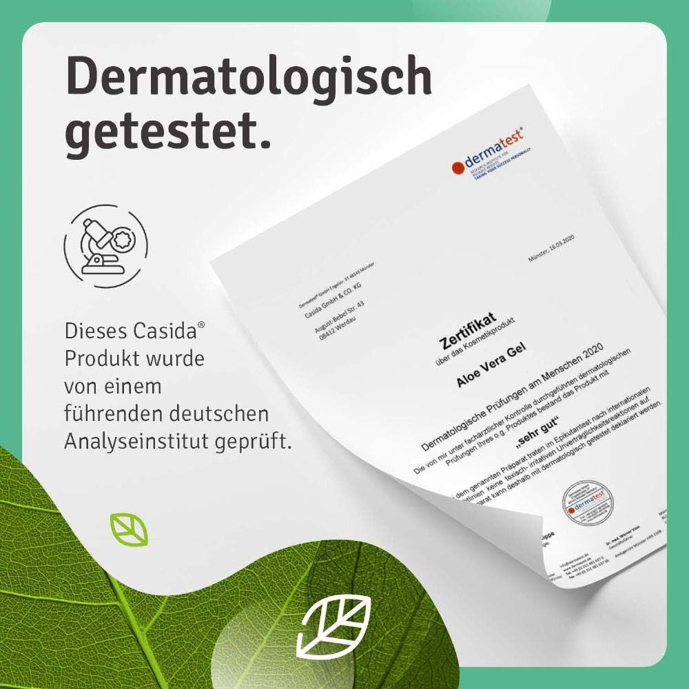 Testé dermatologiquement. Certificat de Dermatest GmbH. Produit contrôlé par un institut allemand.