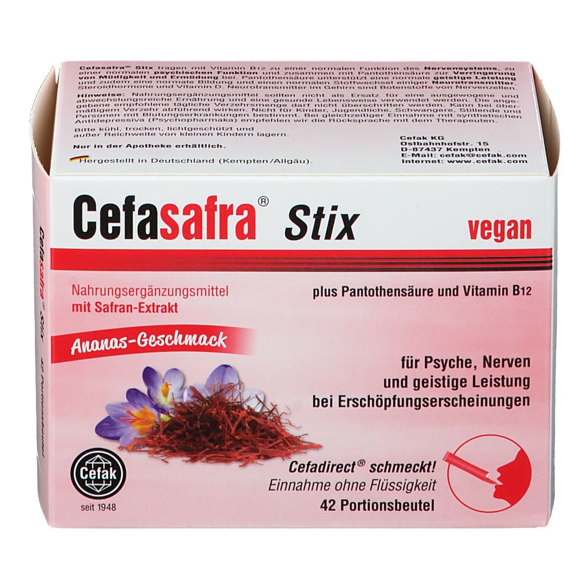 CEFASAFRA® Stix