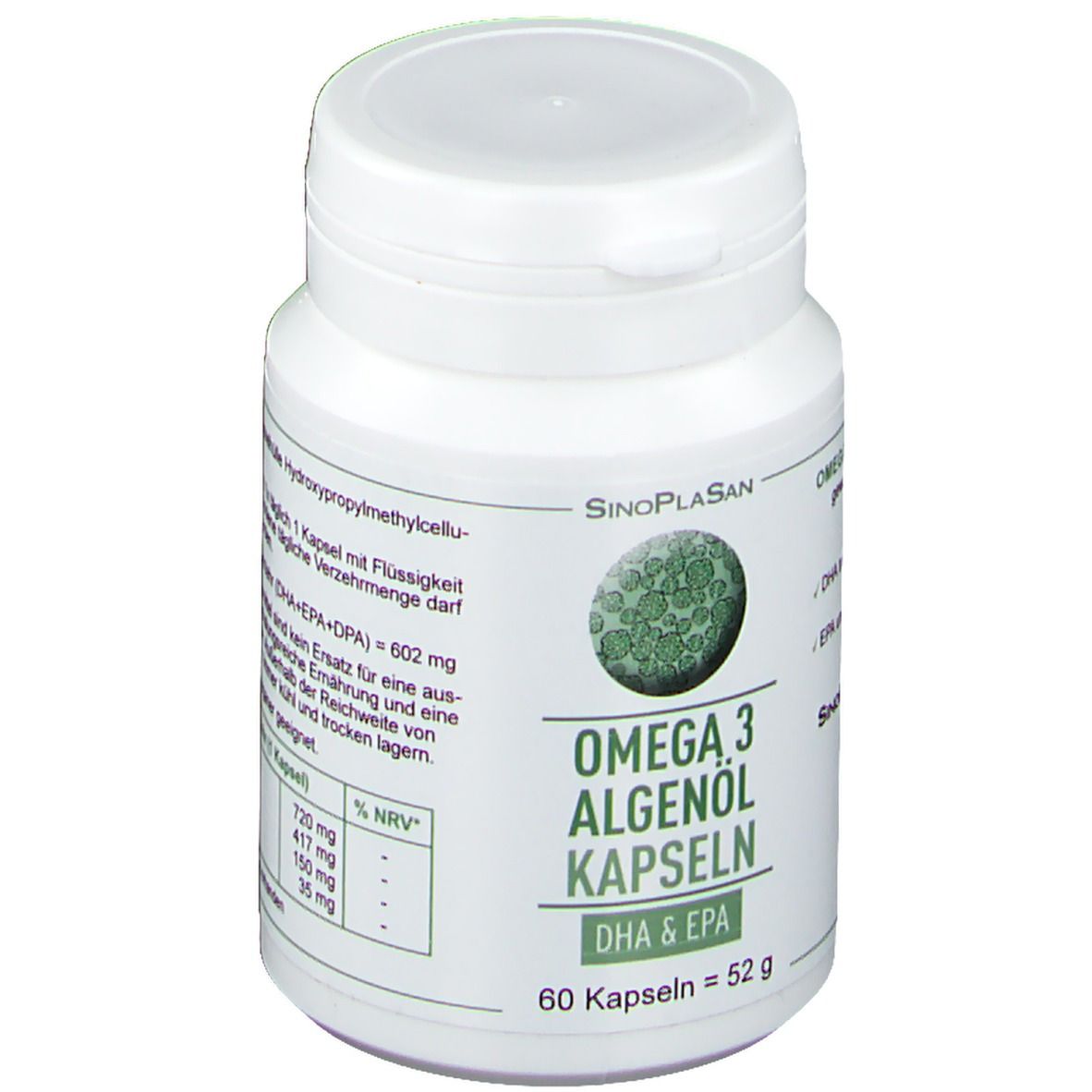 SinoPlaSan Omega 3 Algenöl DHA+EPA