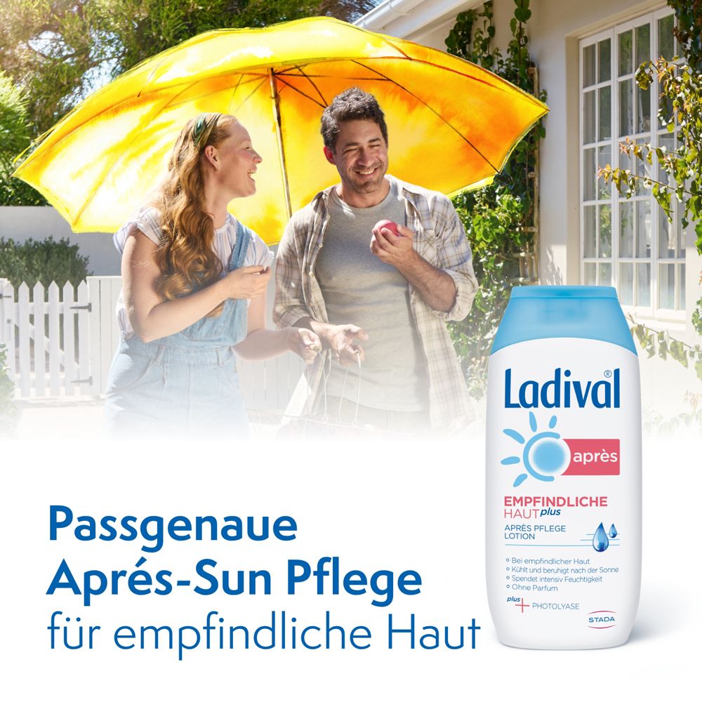 Ladival® Empfindliche Haut plus Après Lotion intensive After Sun Pflege mit Photolyase