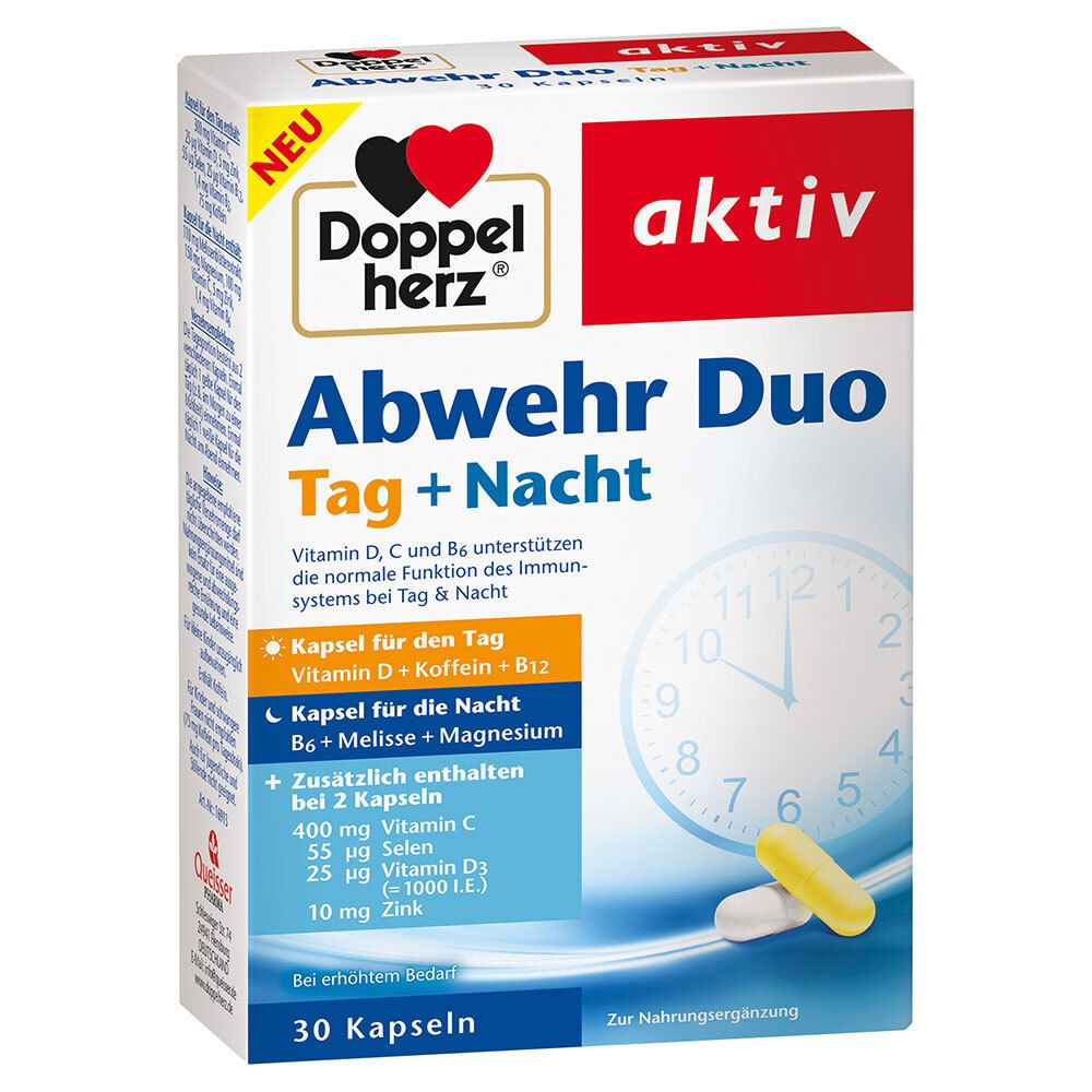 Doppelherz® aktiv Duo de défense Jour + Nuit