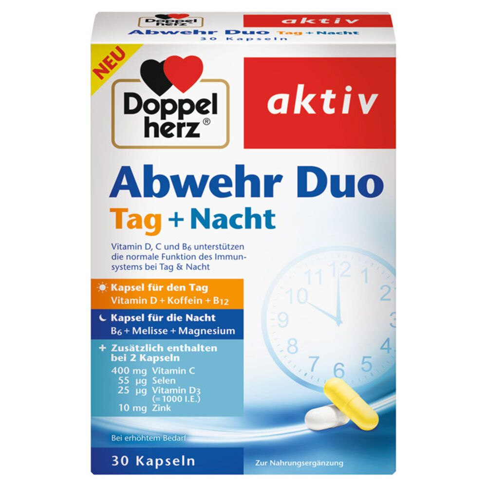 Doppelherz® aktiv Duo de défense Jour + Nuit