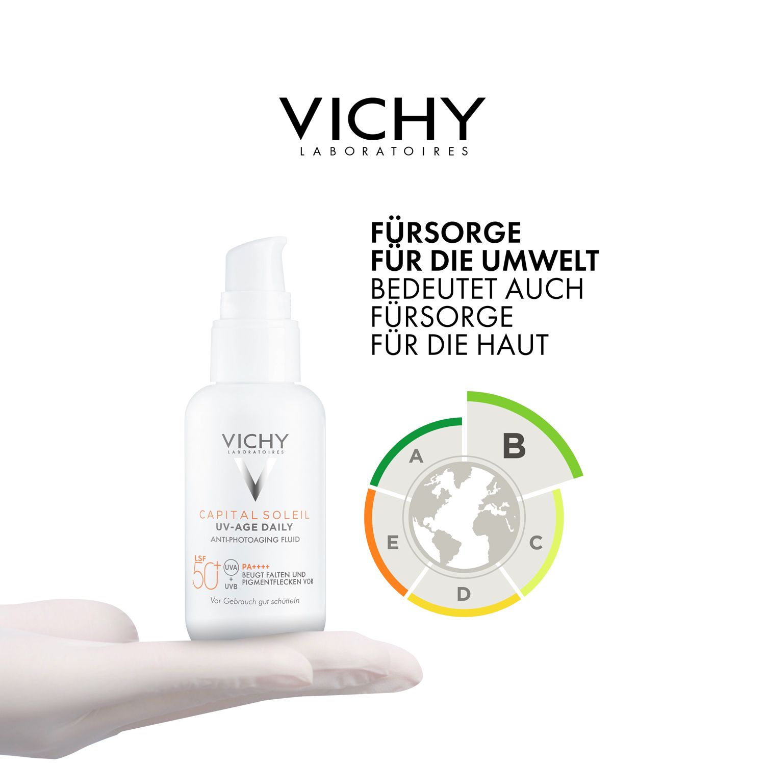 Vichy CAPITAL SOLEIL UV-Age Daily LSF 50+ Sonnencreme für das Gesicht