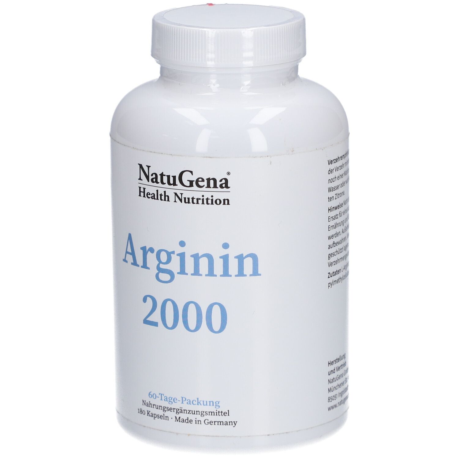 NatuGena Arginine 2000 - Arginine & Citrulline hautement dosées