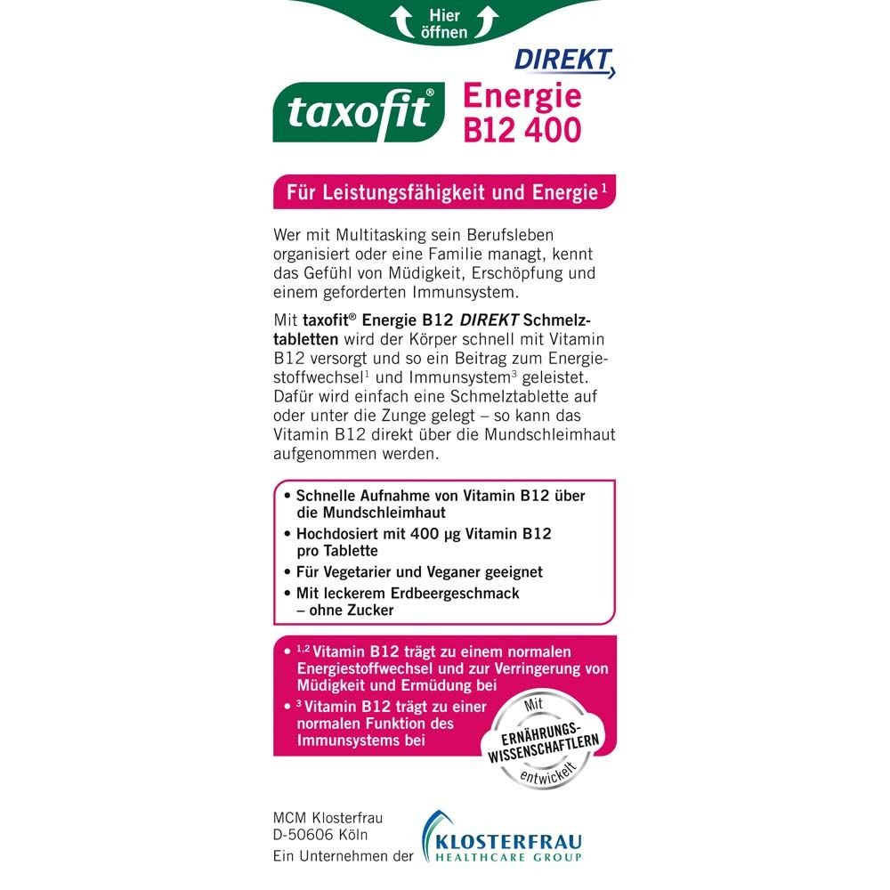 taxofit® Energie B12 400 Direkt