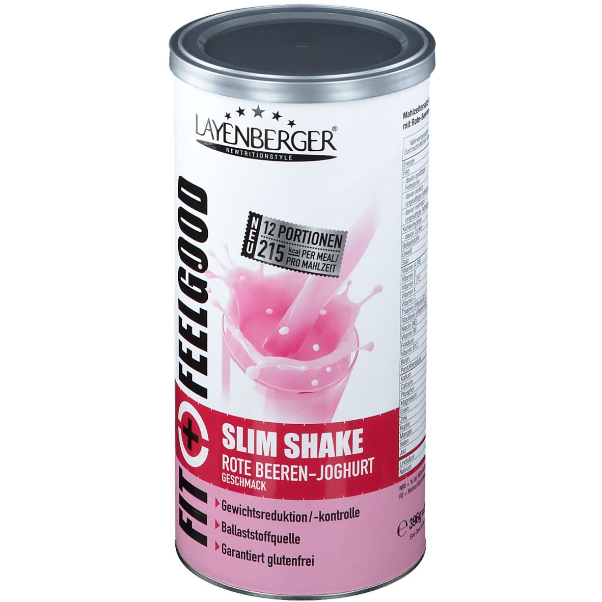 LAYENBERGER FIT+FEELGOOD Slim Shake Yaourt aux fruits rouges
