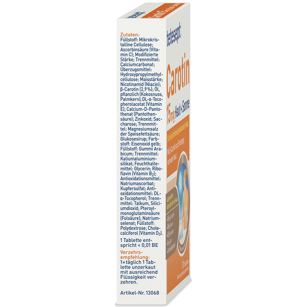 tetesept® Carotin 15 mg + Haut + Sonne