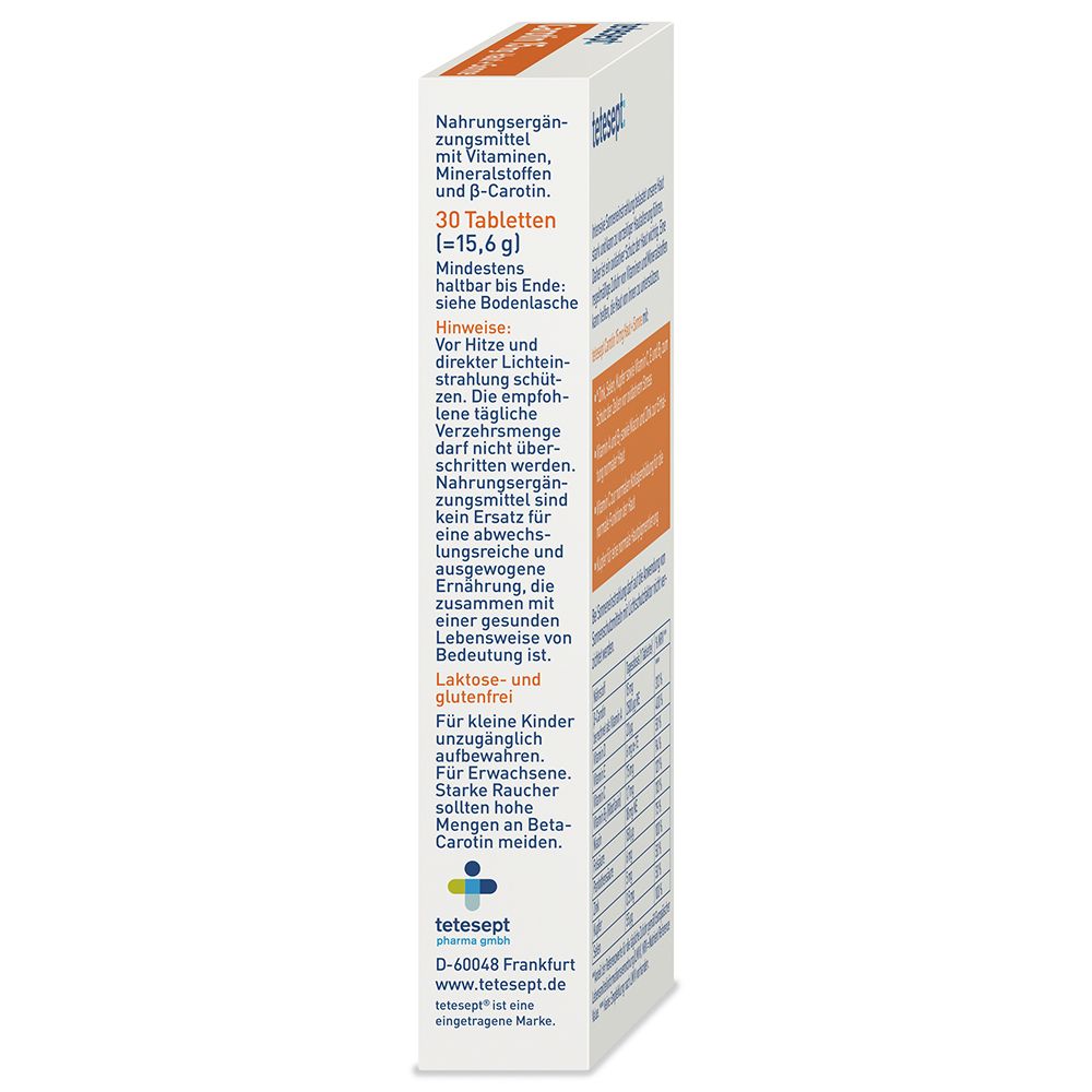 tetesept® Carotin 15 mg + Haut + Sonne