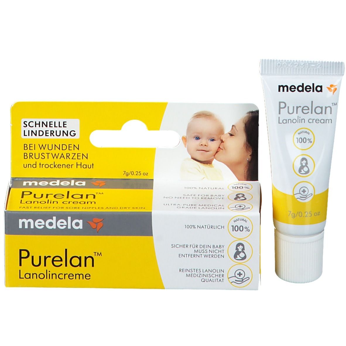 medela Purelan™ 100 Brustwarzensalbe aus 100% Lanolin