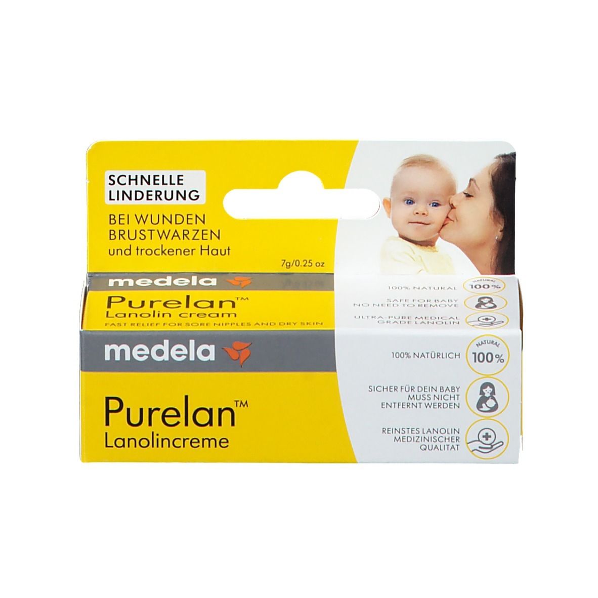 medela Purelan™ 100 Brustwarzensalbe aus 100% Lanolin