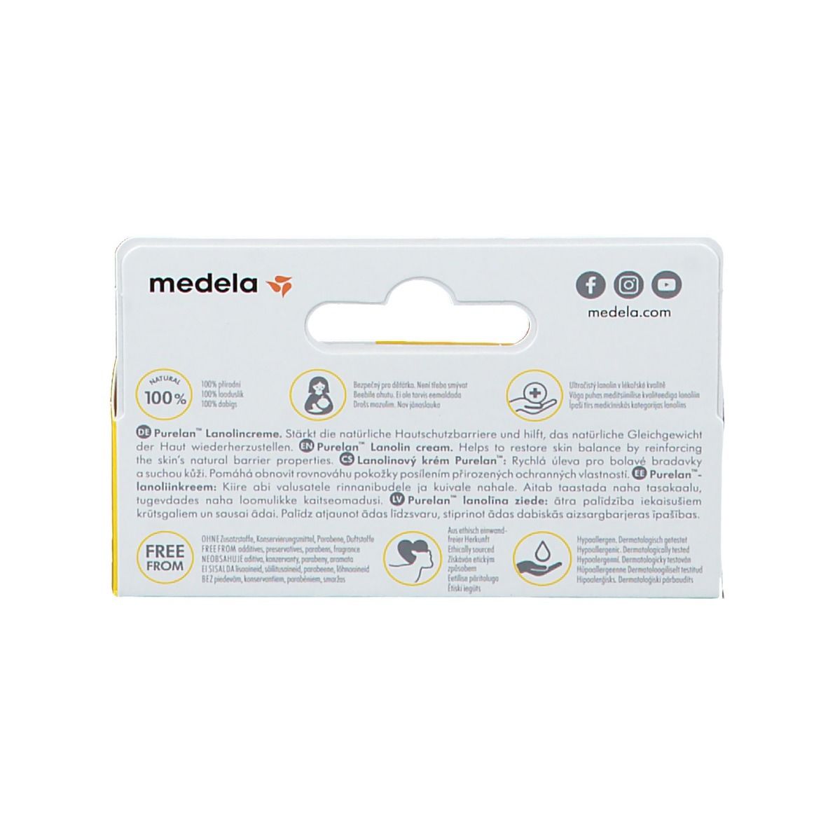 medela Purelan™ 100 Brustwarzensalbe aus 100% Lanolin